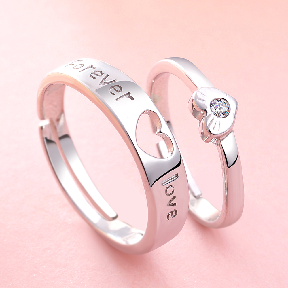 S925 Sterling silver Couple Ring 022