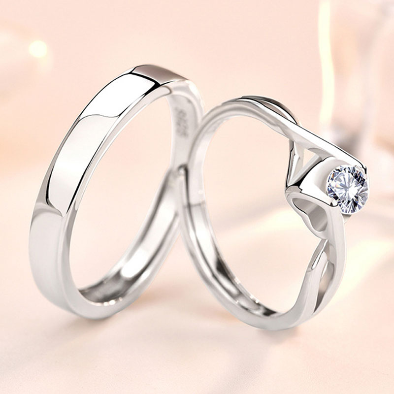 S925 Sterling silver Couple Ring 024