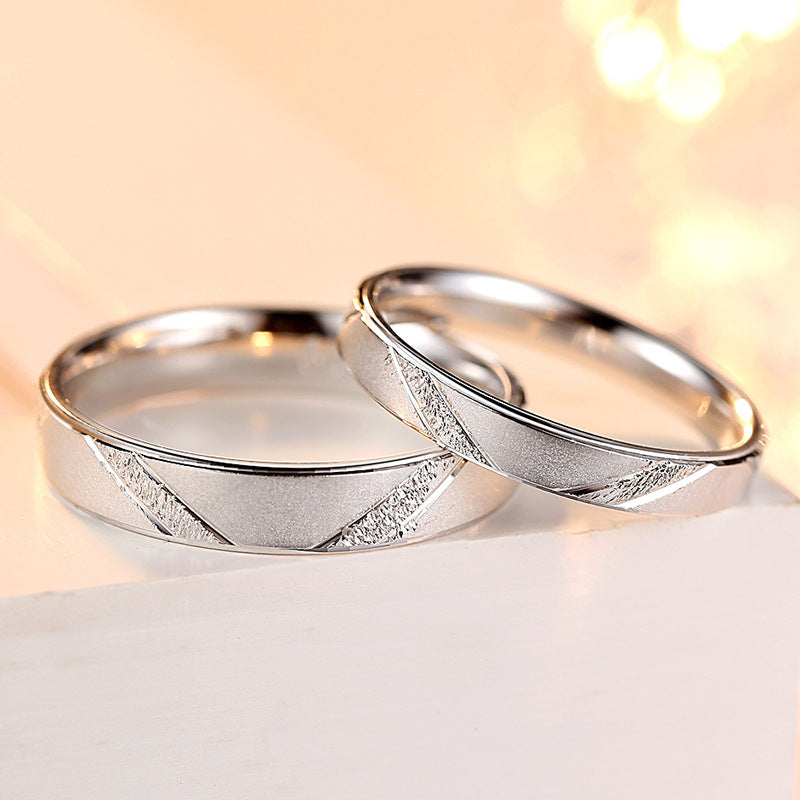 S925 Sterling silver Couple Ring 025