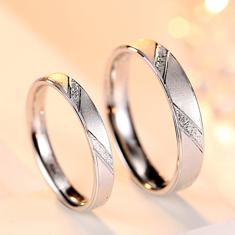 S925 Sterling silver Couple Ring 025